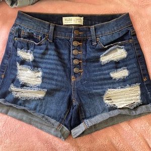 Ripped Jean shorts